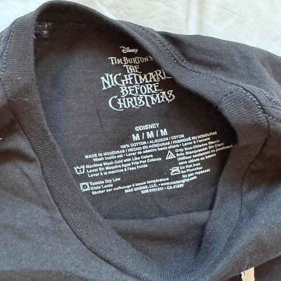 Nightmare before christmas graphic tee sz med his Sally Jack skellington emo - Picture 4 of 7